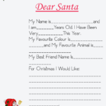 10+ Free Blank Printable Santa Letter Template | How To Wiki For Blank Letter From Santa Template