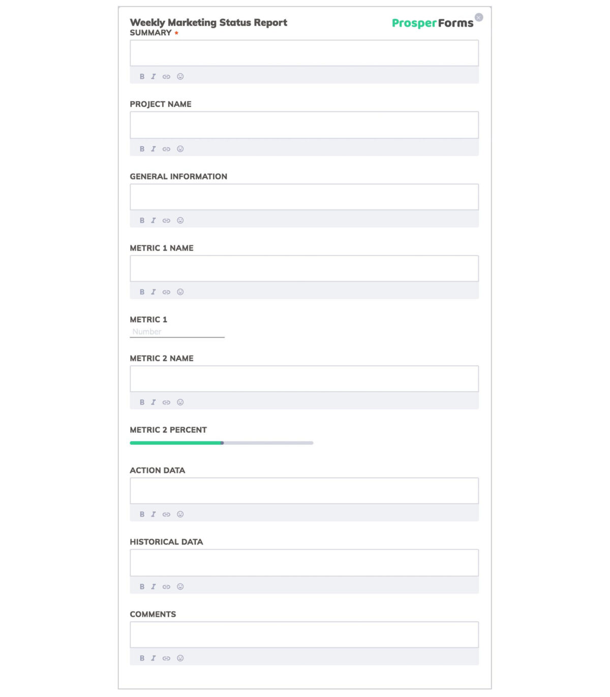 Marketing Weekly Report Template