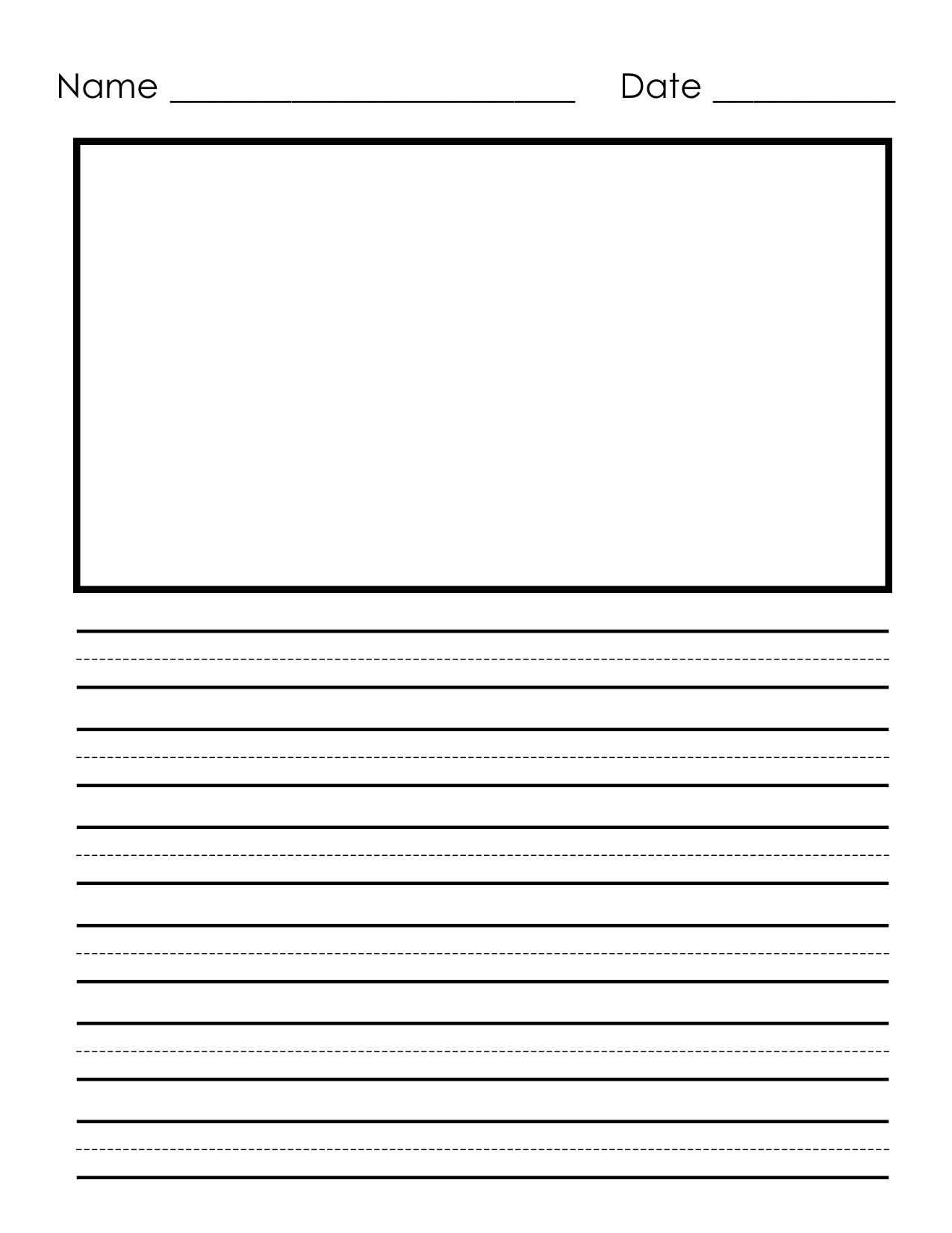 10 Primary Letter Writing Paper | Business Letter Pertaining To Blank Letter Writing Template For Kids