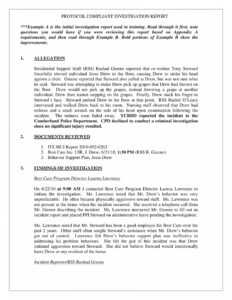 10 Workplace Investigation Report Examples Pdf Examples pertaining to Workplace Investigation Report Template