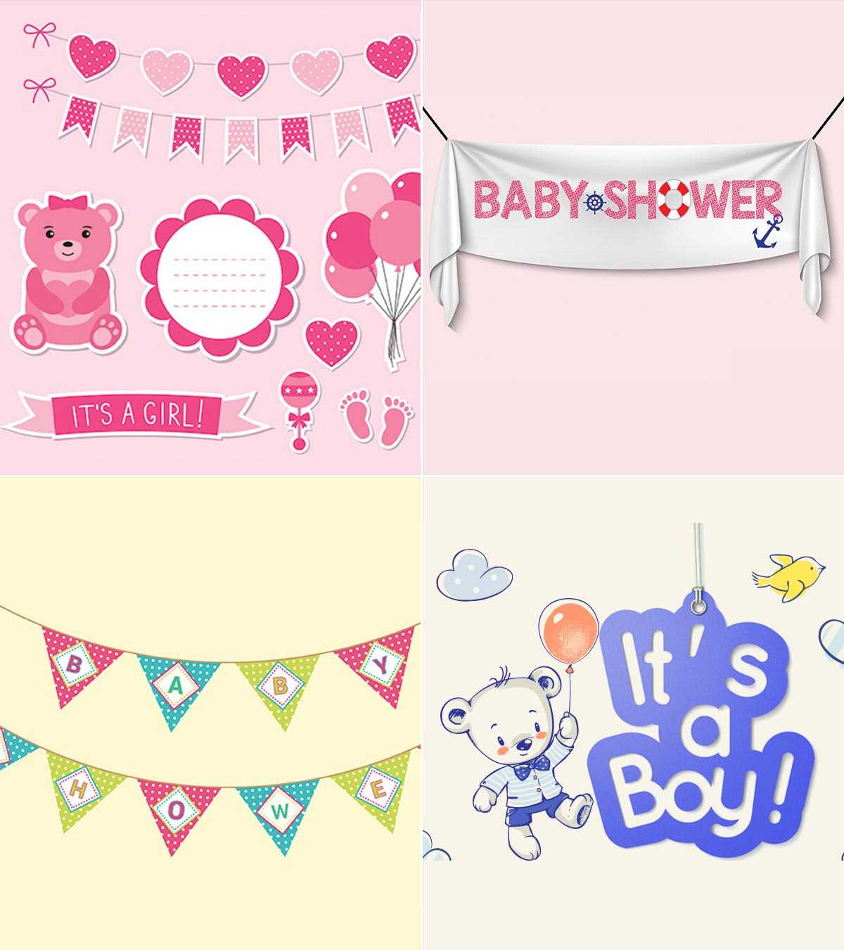 11 Attractive Baby Shower Banner Ideas Inside Diy Baby Shower Banner Template