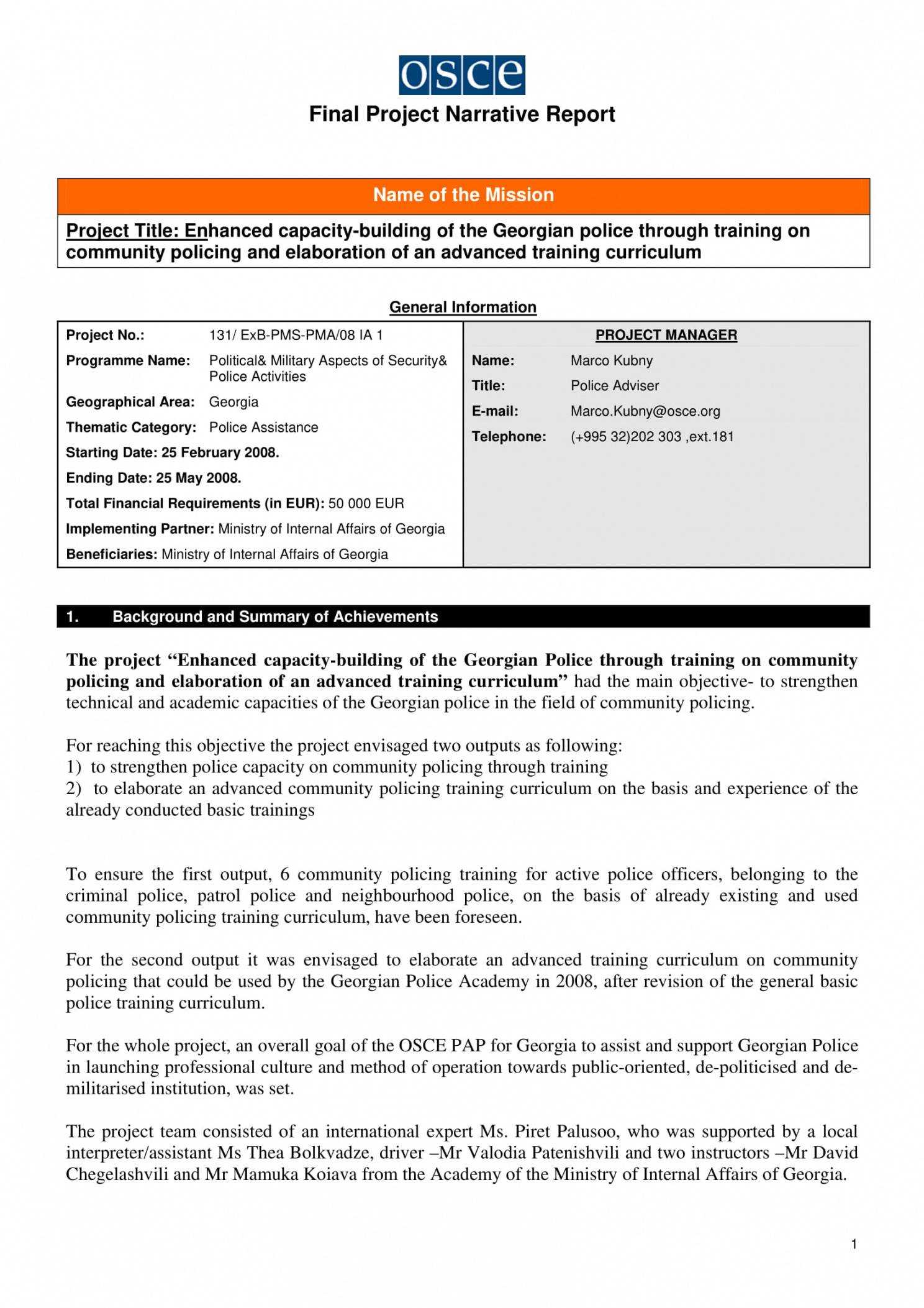 11 Narrative Report Examples Pdf Examples Field Observation In Field Report Template