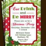 12 Printable Office Christmas Party Invitation Template Free Throughout Free Christmas Invitation Templates For Word