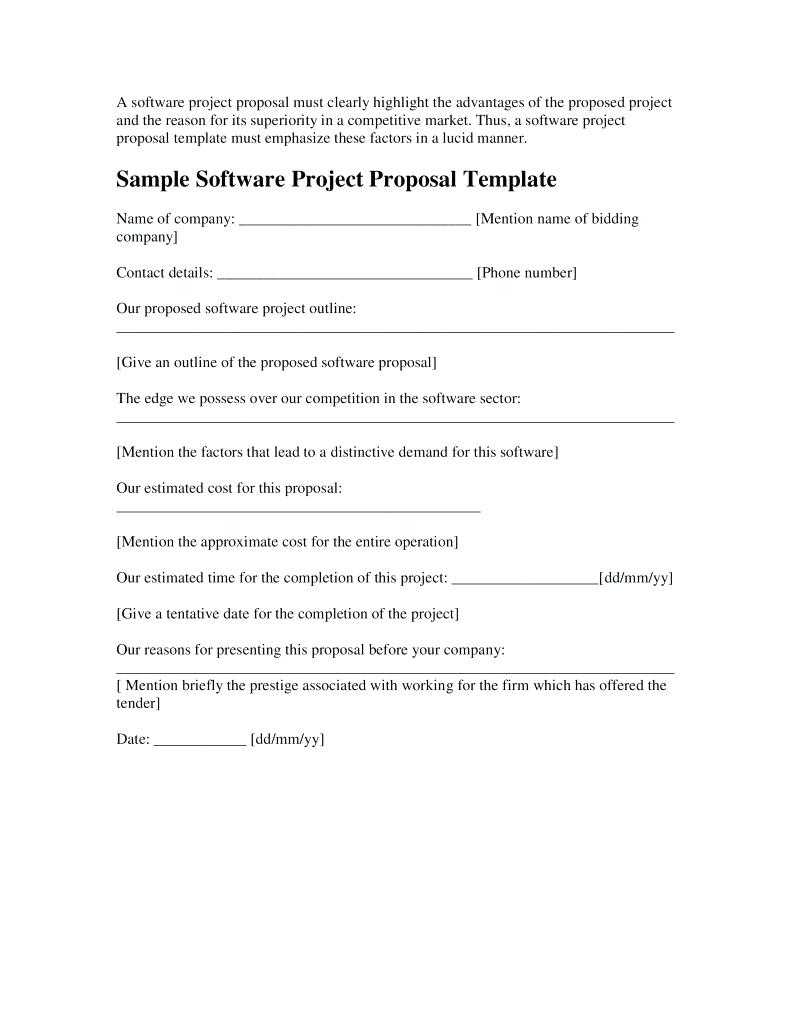 12+ Software Project Proposal Examples - Pdf, Word | Examples In Software Project Proposal Template Word