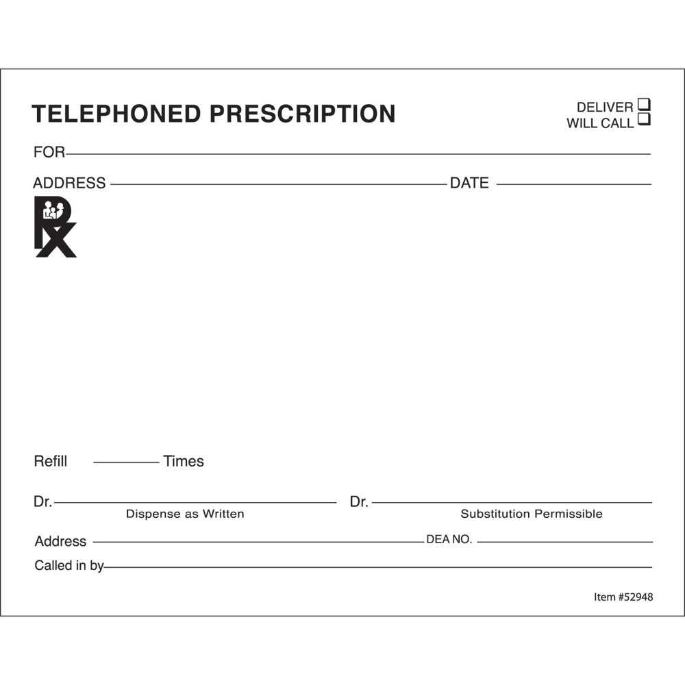 14+ Prescription Templates – Doctor – Pharmacy – Medical Inside Blank Prescription Pad Template