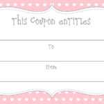 15 Sets Of Free Printable Love Coupons And Templates Intended For Coupon Book Template Word