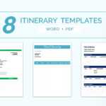 16+ Free Itinerary Templates – Travel, Wedding, Vacation In Blank Trip Itinerary Template