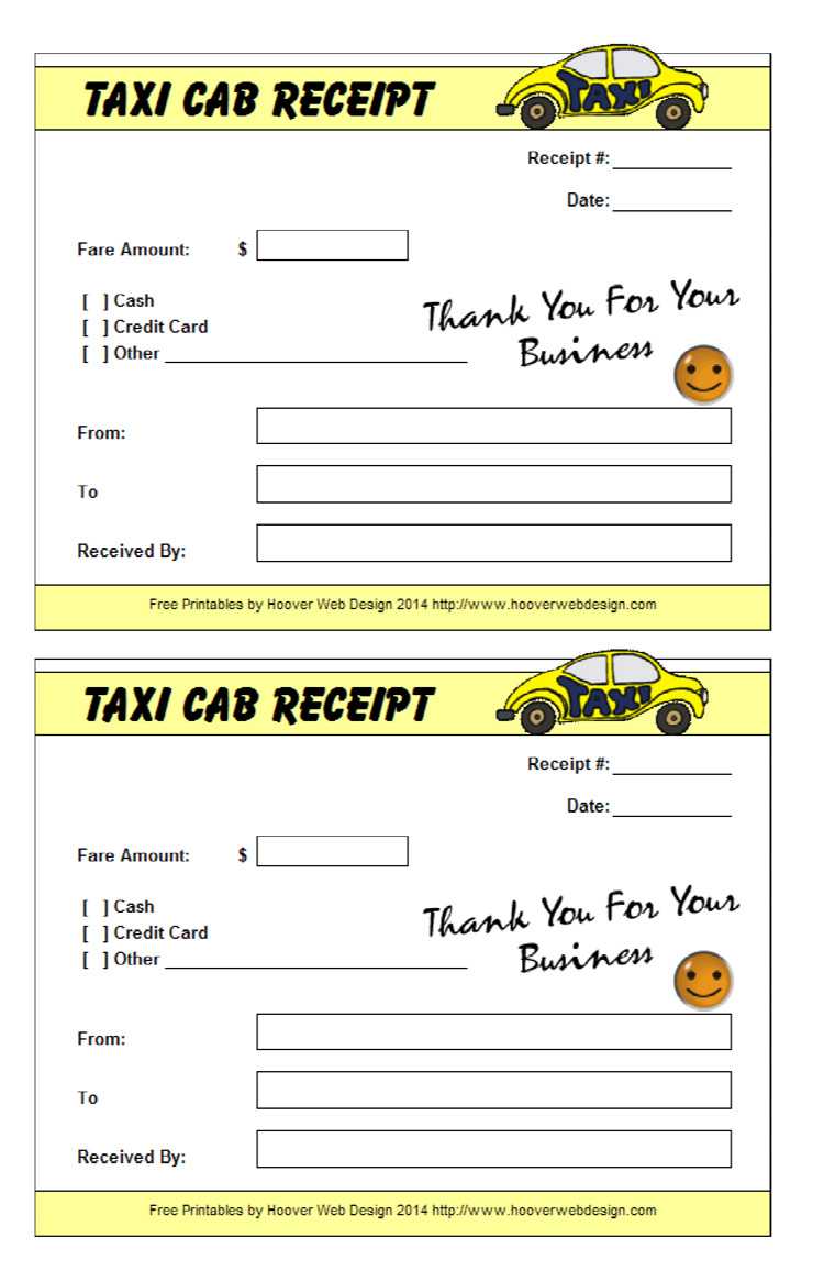 16+ Free Taxi Receipt Templates - Make Your Taxi Receipts Easily With Regard To Blank Taxi Receipt Template