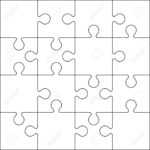 16 Jigsaw Puzzle Blank Template Or Cutting Guidelines Pertaining To Blank Jigsaw Piece Template