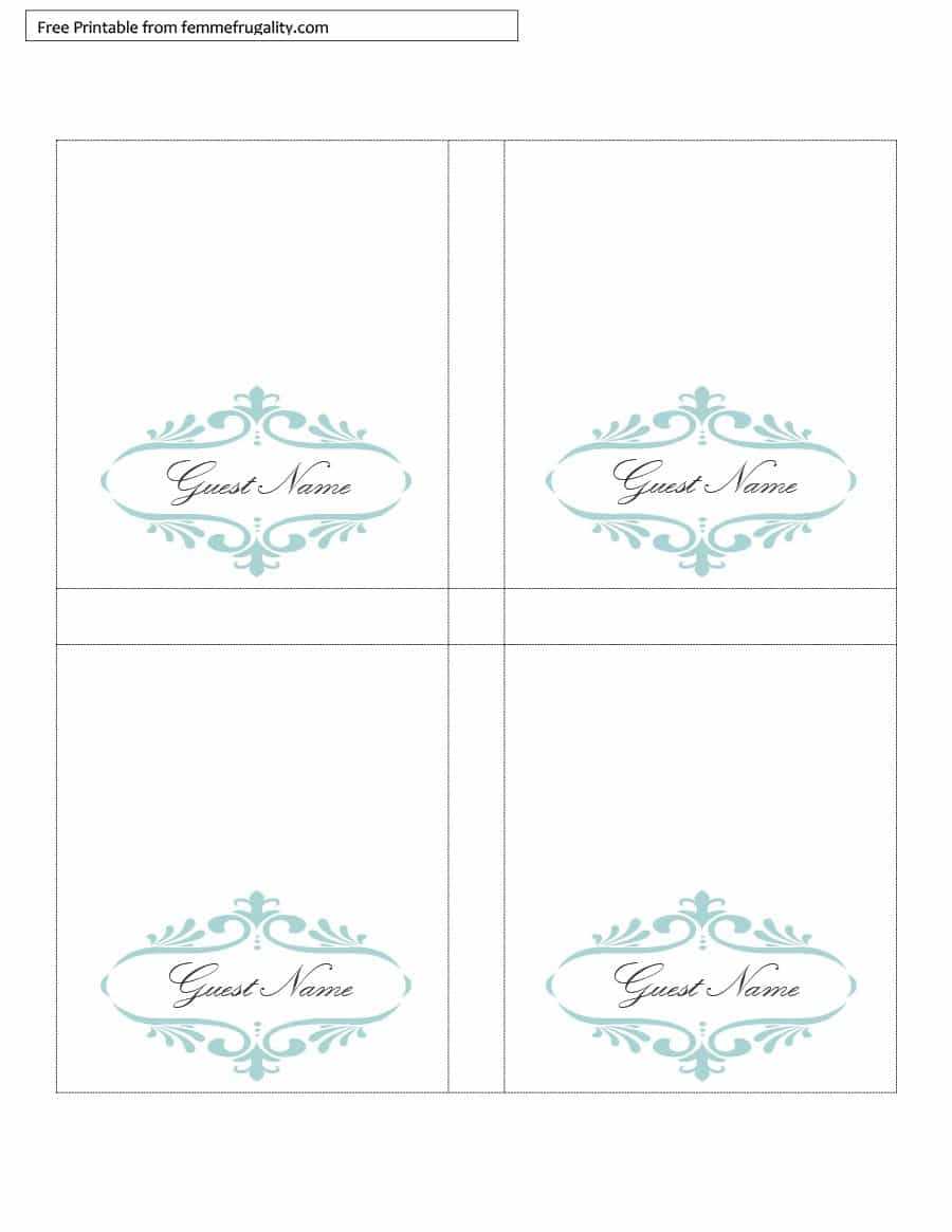 16 Printable Table Tent Templates And Cards ᐅ Templatelab Inside Table Tent Template Word