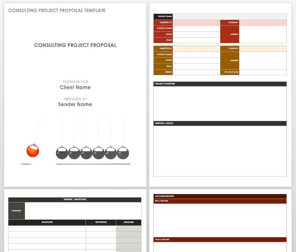 17 Free Project Proposal Templates + Tips | Smartsheet Within Software Project Proposal Template Word