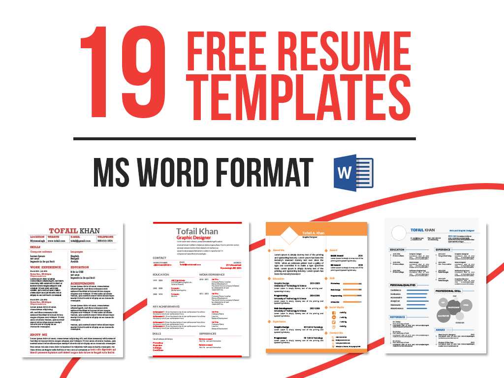 19 Free Resume Templates Download Now In Ms Word On Behance Within Free Resume Template Microsoft Word