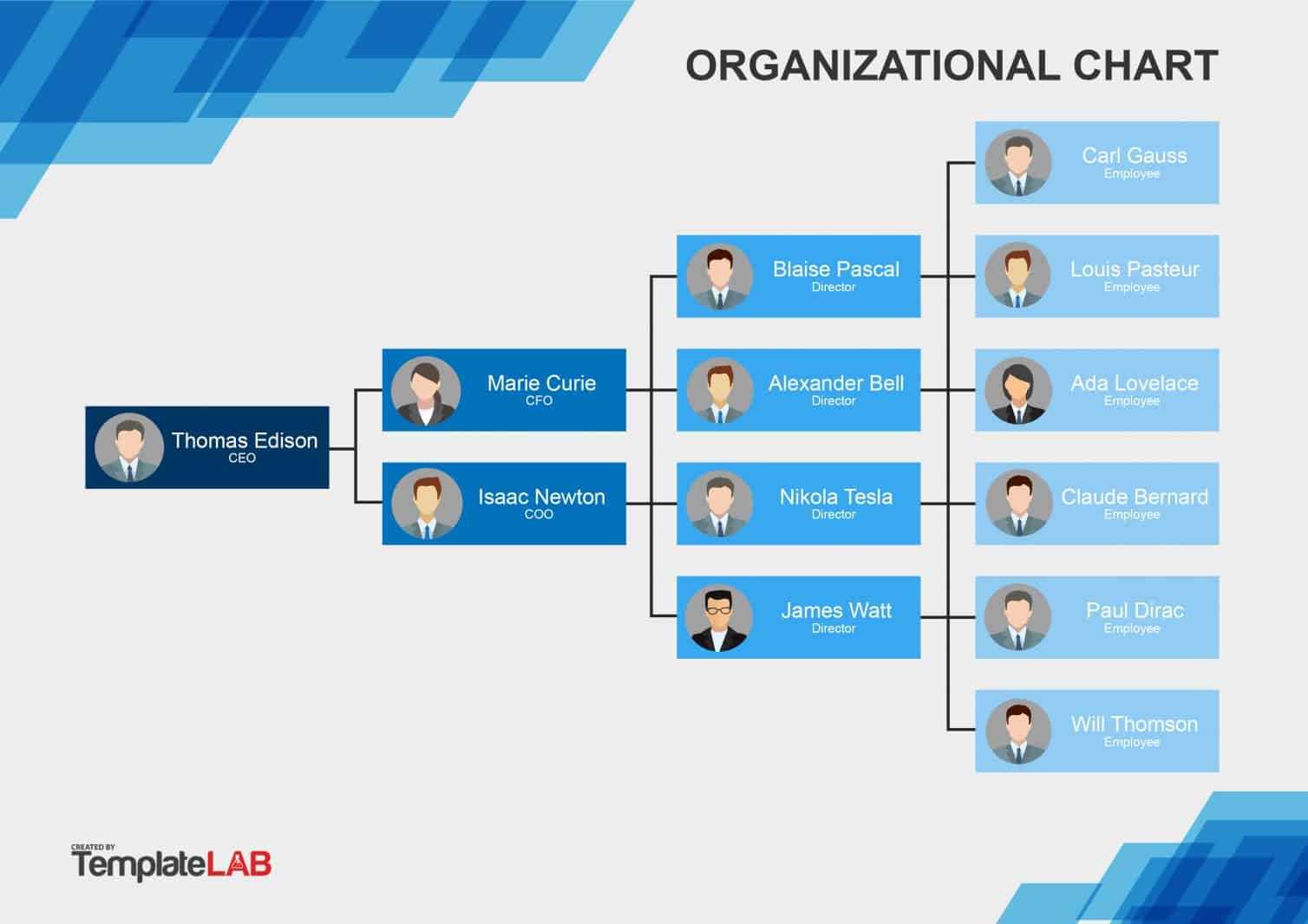 20 Free Organization Chart Templates – Printable Receipt In Org Chart Template Word