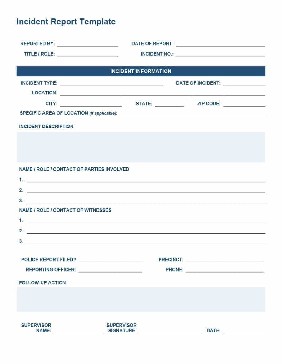 20+ Police Report Template & Examples [Fake / Real] ᐅ With Regard To Fake Police Report Template