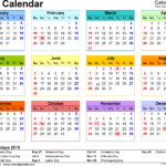 2019 Calendar – Free Printable Microsoft Word Templates For Blank Word Wall Template Free
