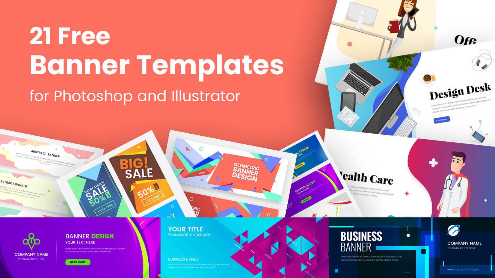 21 Free Banner Templates For Photoshop And Illustrator Inside Free Website Banner Templates Download