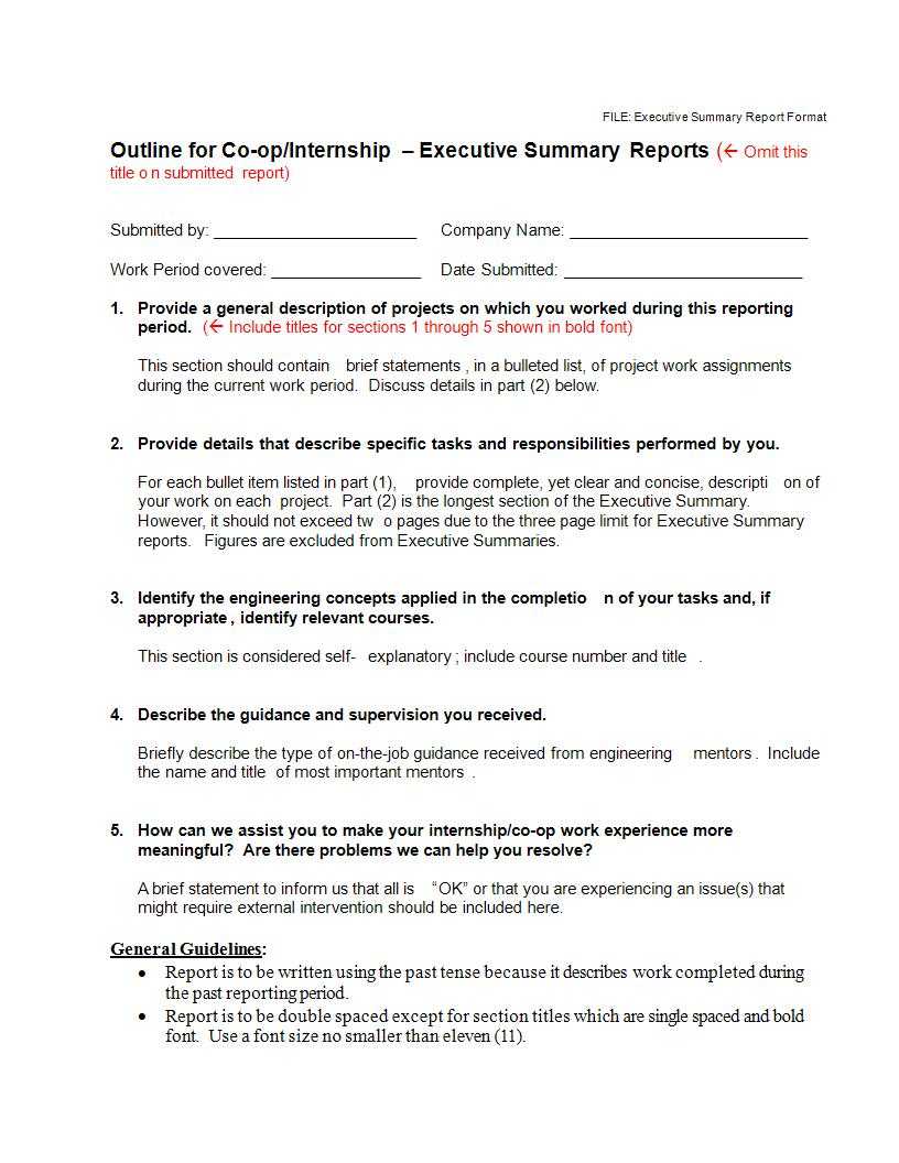 22+ Executive Summary Samples – Pdf, Doc | Examples With Executive Summary Report Template