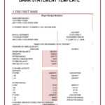 23 Editable Bank Statement Templates [Free] ᐅ Templatelab In Blank Bank Statement Template Download