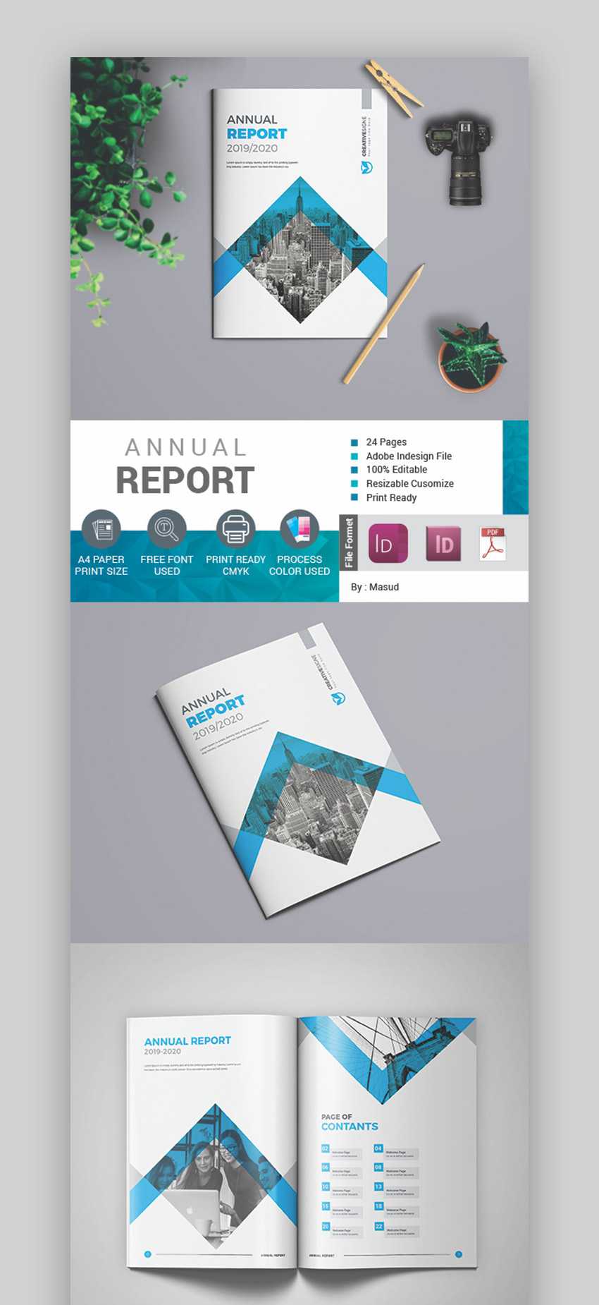 25+ Best Annual Report Templates – With Creative Indesign Inside Free Indesign Report Templates
