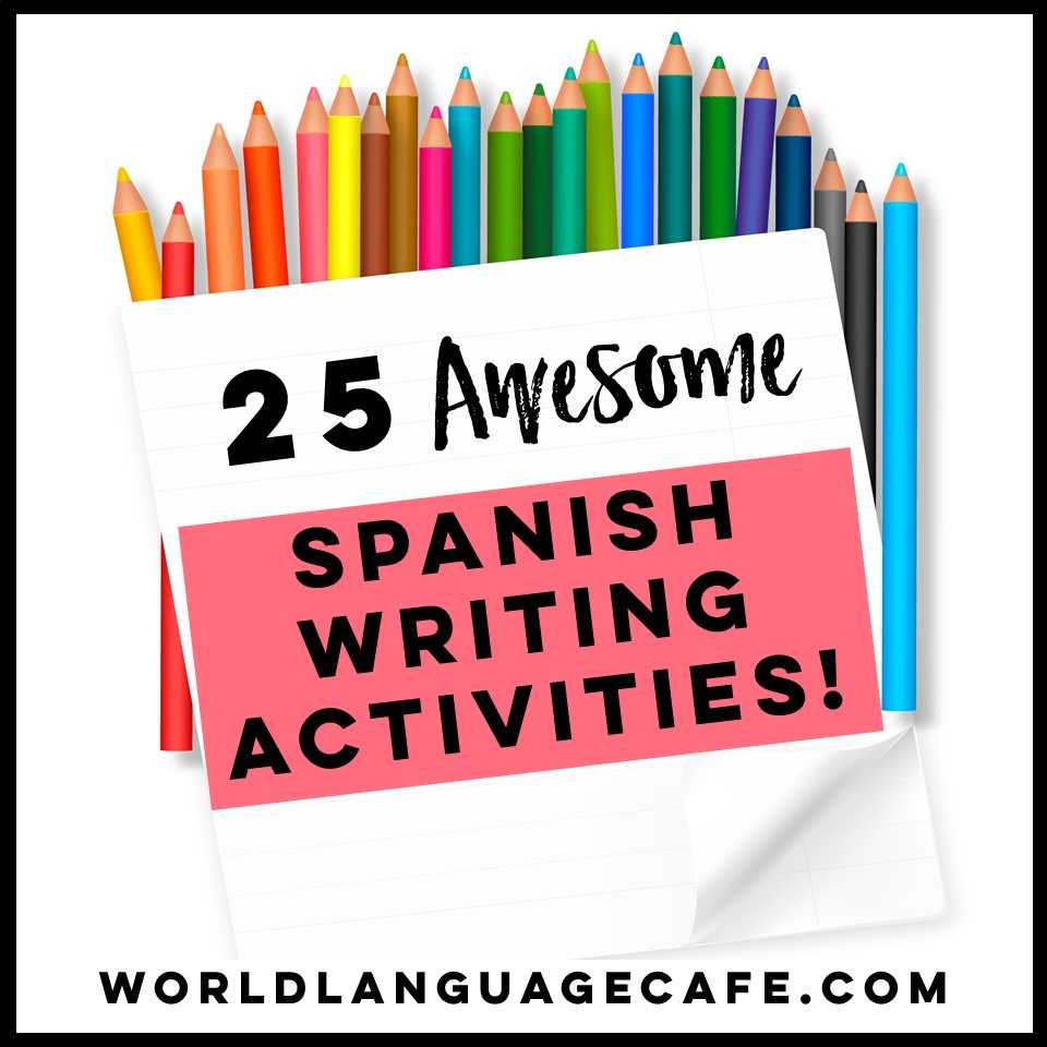 25 Spanish Writing Activities, Spanish Writing Projects For Inside Book Report Template In Spanish