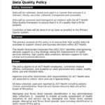 26+ Policy Template Samples – Free Pdf, Word Format Download Intended For Data Quality Assessment Report Template