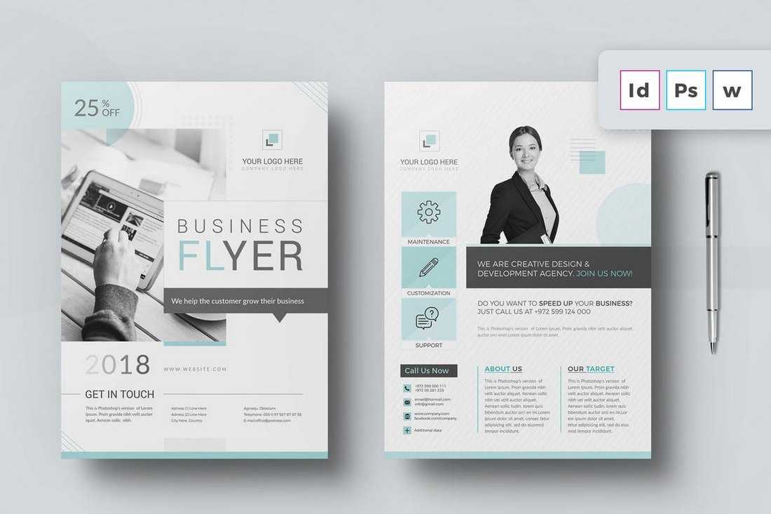 30+ Best Microsoft Word Brochure Templates – Creative Touchs Pertaining To Free Business Flyer Templates For Microsoft Word