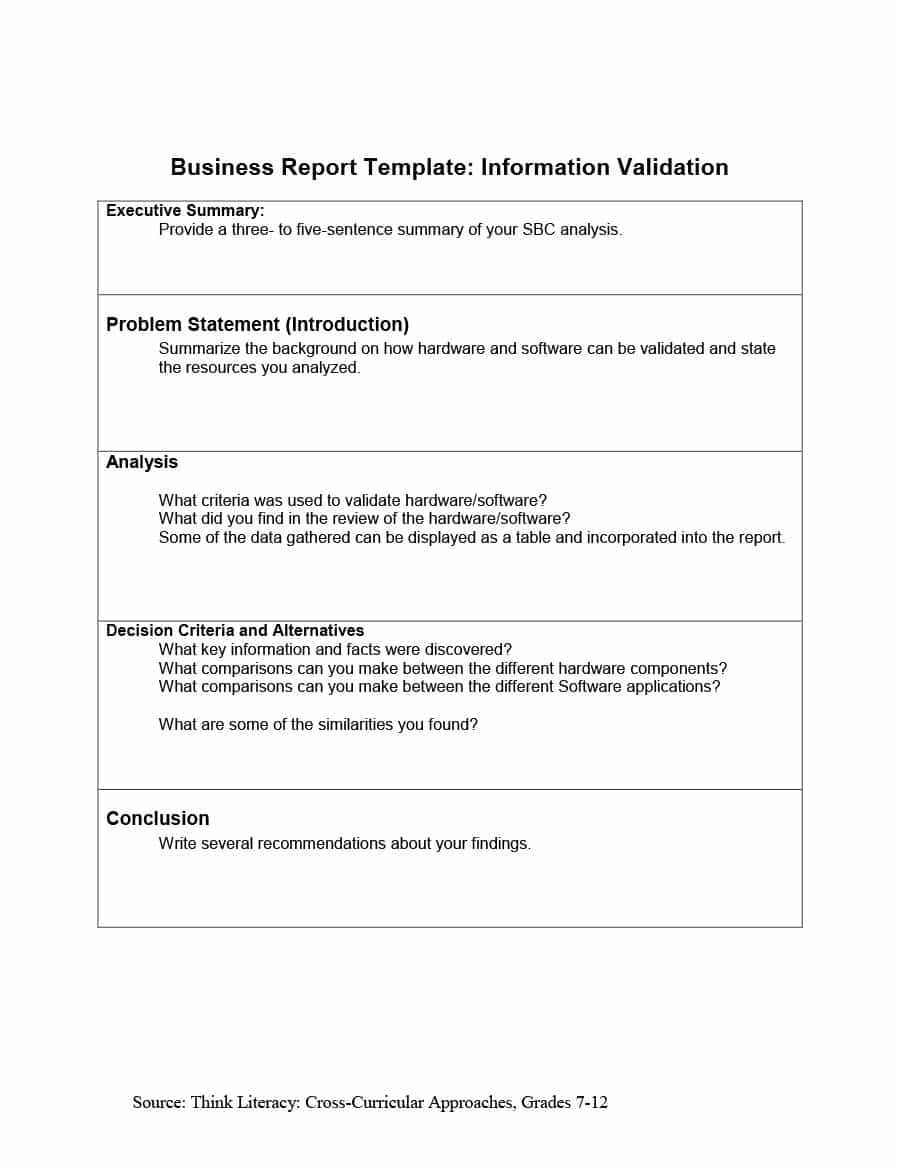 30+ Business Report Templates & Format Examples ᐅ Templatelab Intended For Recommendation Report Template
