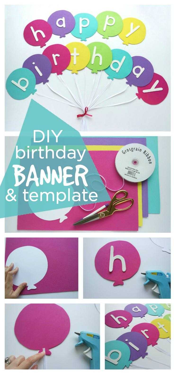 30 Creative Diy Birthday Banner Ideas – Page 16 – Foliver Blog With Diy Birthday Banner Template