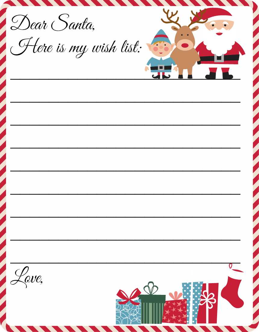 31+ Letter To Santa Template Free Download – Realia Project With Letter From Santa Template Word