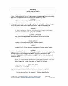 37 Creative Screenplay Templates [&amp; Screenplay Format Guide with Shooting Script Template Word