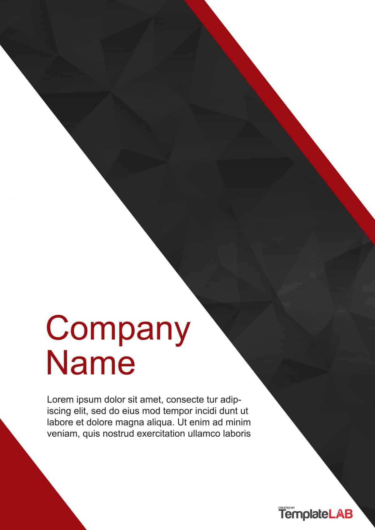 39 Amazing Cover Page Templates (Word + Psd) ᐅ Templatelab In Cover Page Of Report Template In Word