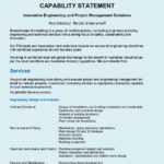 39 Effective Capability Statement Templates (+ Examples) ᐅ Inside Capability Statement Template Word