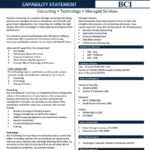39 Effective Capability Statement Templates (+ Examples) ᐅ with Capability Statement Template Word