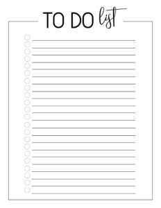 3Cf515 Blank Checklist Templates | Wiring Library within Blank Checklist Template Word