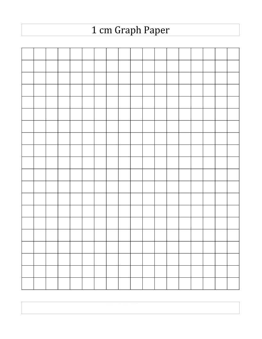 4+ Free Printable 1 (Cm) Centimeter Graph Paper | 1 Cm Grid In 1 Cm Graph Paper Template Word