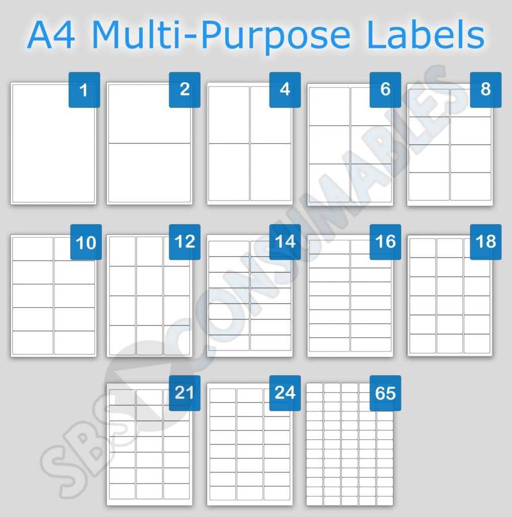 4 Labels Per Sheet Template And Printable White Sticky Within Labels 8 Per Sheet Template Word