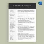 4-Page Resume / Cv Template Package For Microsoft™ Word - The 'charlie' pertaining to How To Get A Resume Template On Word