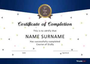 40 Fantastic Certificate Of Completion Templates [Word in Graduation Certificate Template Word