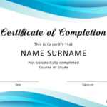 40 Fantastic Certificate Of Completion Templates [Word With Training Certificate Template Word Format