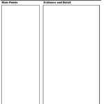 40 Free Cornell Note Templates (With Cornell Note Taking Within Cornell Note Template Word