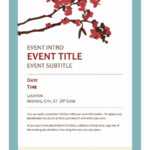 40+ Free Event Program Templates / Designs - Template Archive with Free Event Program Templates Word
