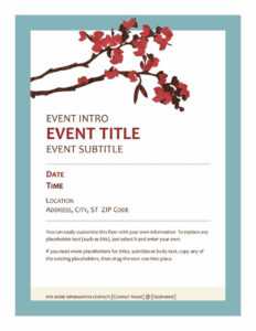 40+ Free Event Program Templates / Designs - Template Archive with Free Event Program Templates Word