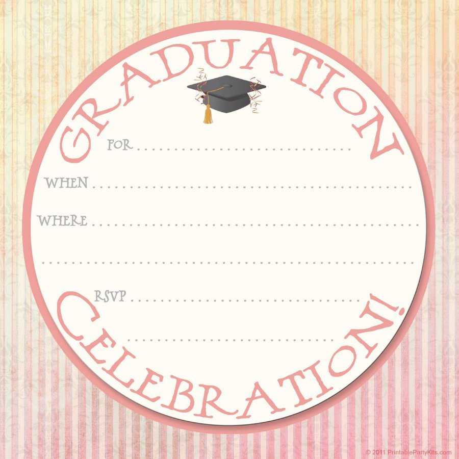 40+ Free Graduation Invitation Templates ᐅ Templatelab Inside Graduation Party Invitation Templates Free Word