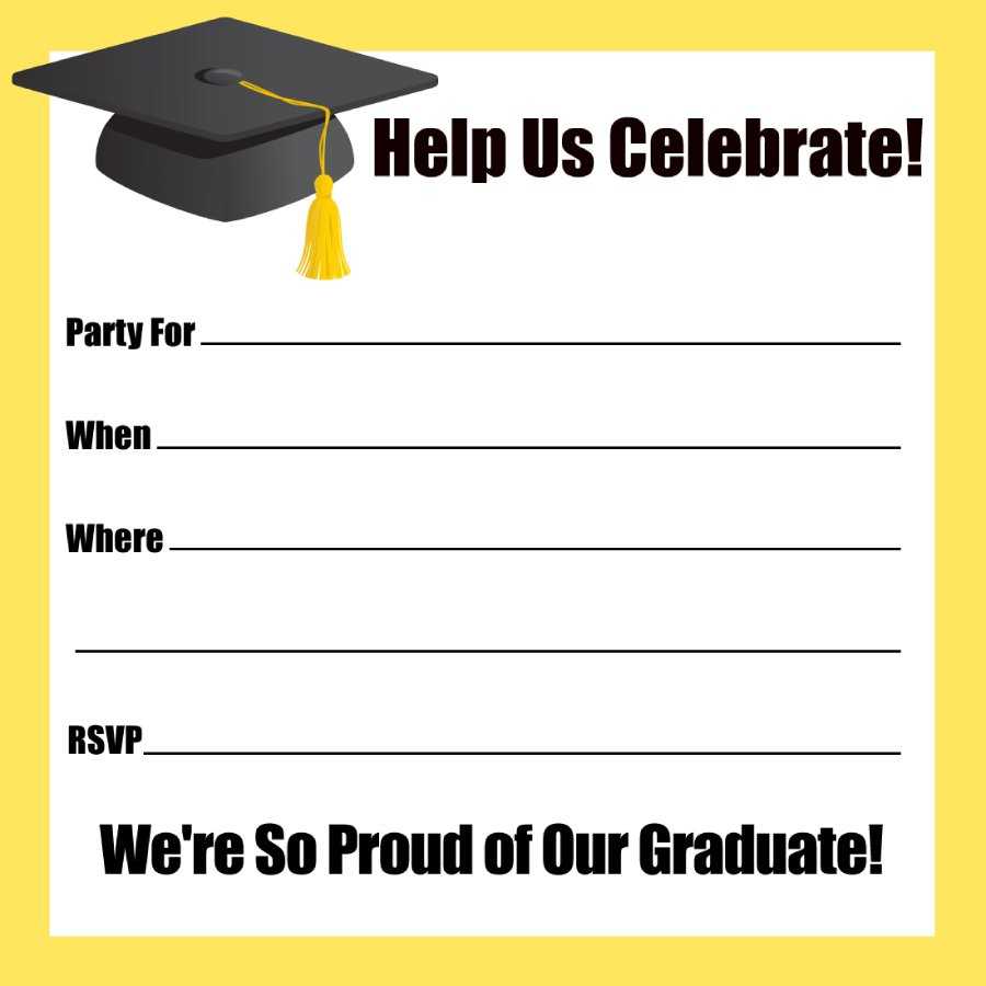 40+ Free Graduation Invitation Templates ᐅ Templatelab Regarding Graduation Party Invitation Templates Free Word