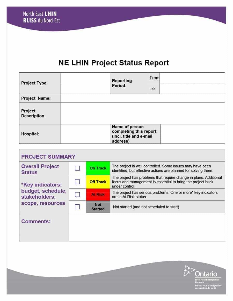 40+ Project Status Report Templates [Word, Excel, Ppt] ᐅ Inside Simple Report Template Word