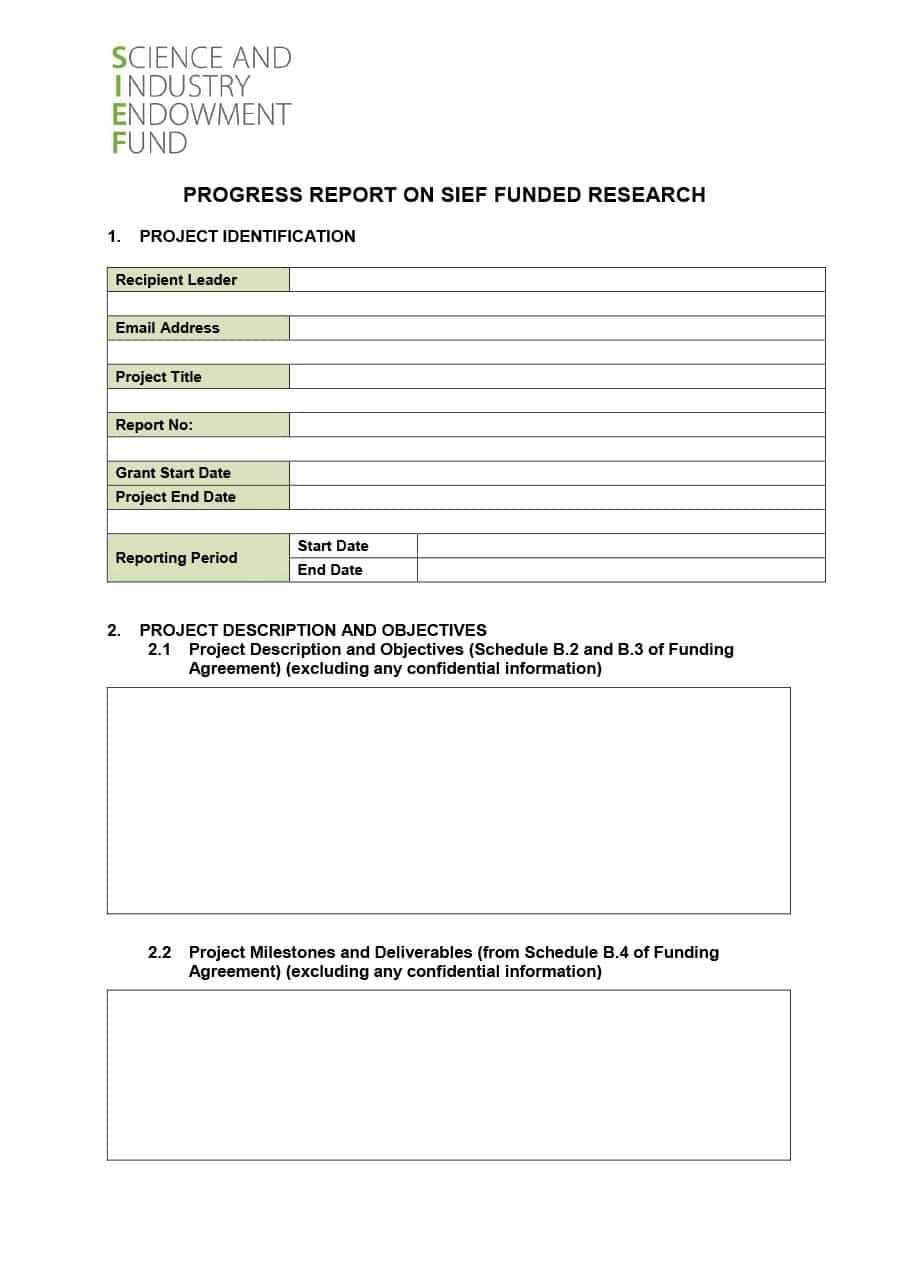 40+ Project Status Report Templates [Word, Excel, Ppt] ᐅ Pertaining To Research Project Report Template