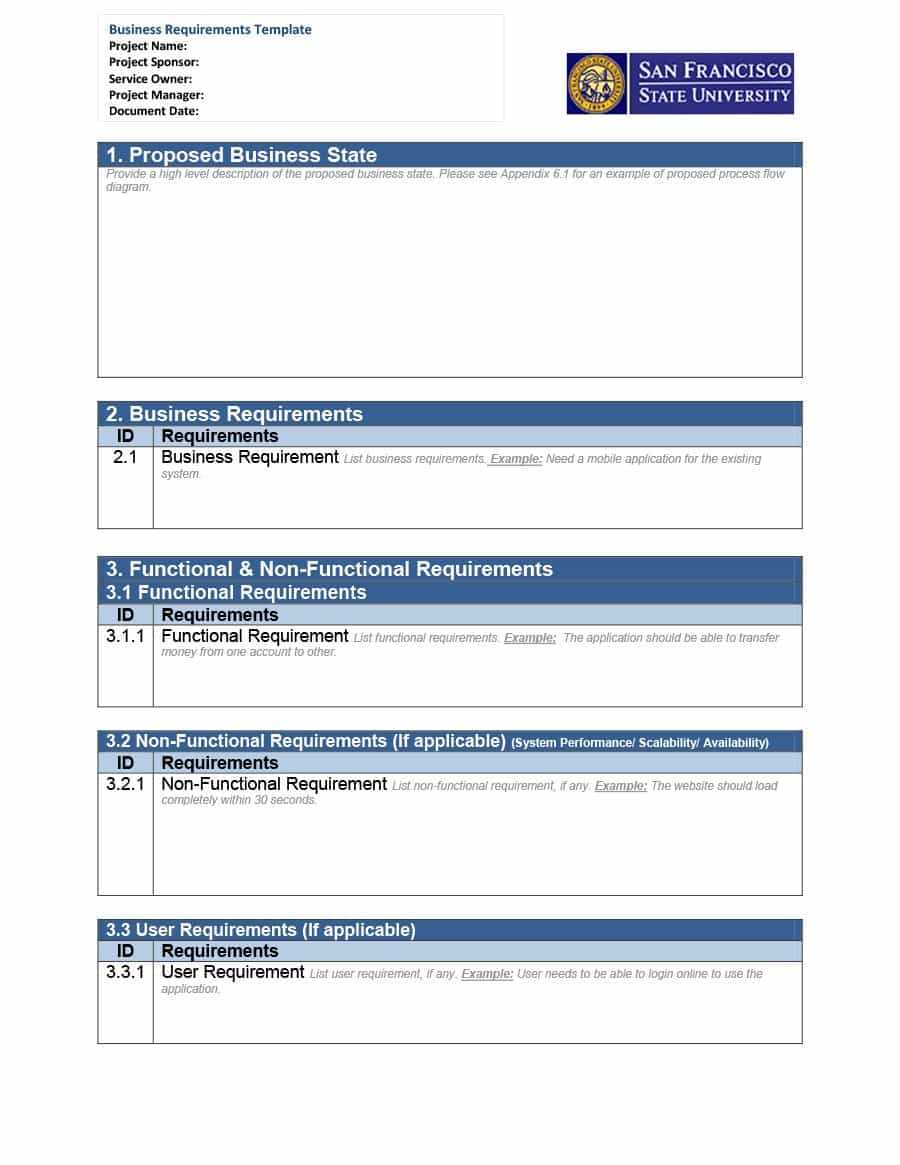40+ Simple Business Requirements Document Templates ᐅ With Report Specification Template