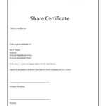 41 Free Stock Certificate Templates (Word, Pdf) – Free Pertaining To Blank Share Certificate Template Free