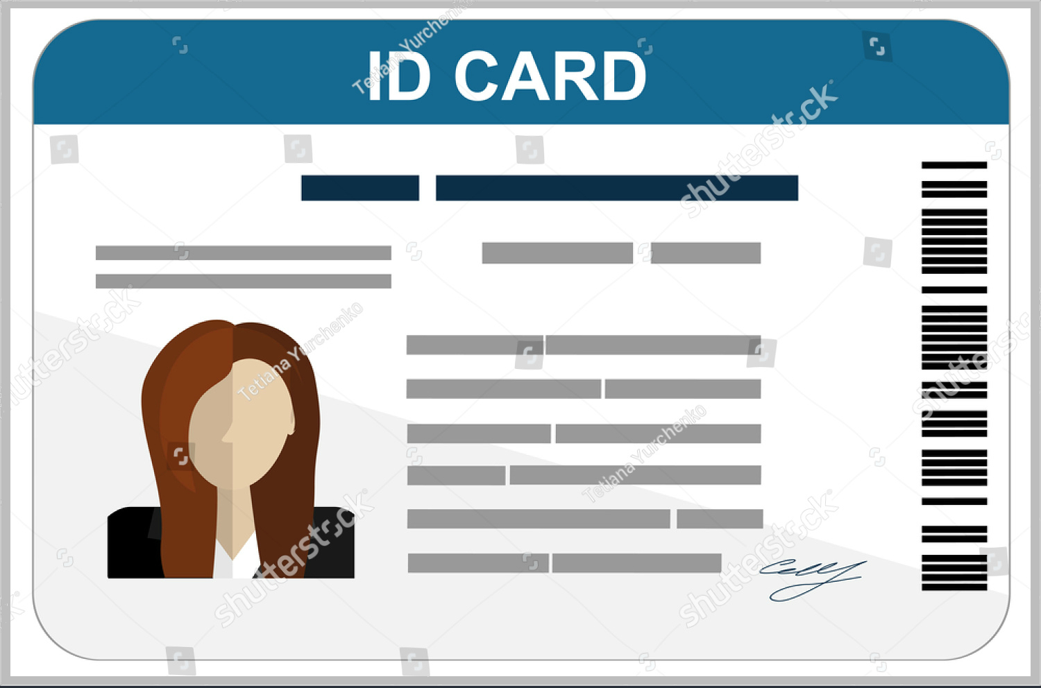 43+ Professional Id Card Designs – Psd, Eps, Ai, Word | Free Inside Id Badge Template Word