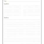 44 Perfect Cookbook Templates [+Recipe Book & Recipe Cards] Inside Full Page Recipe Template For Word
